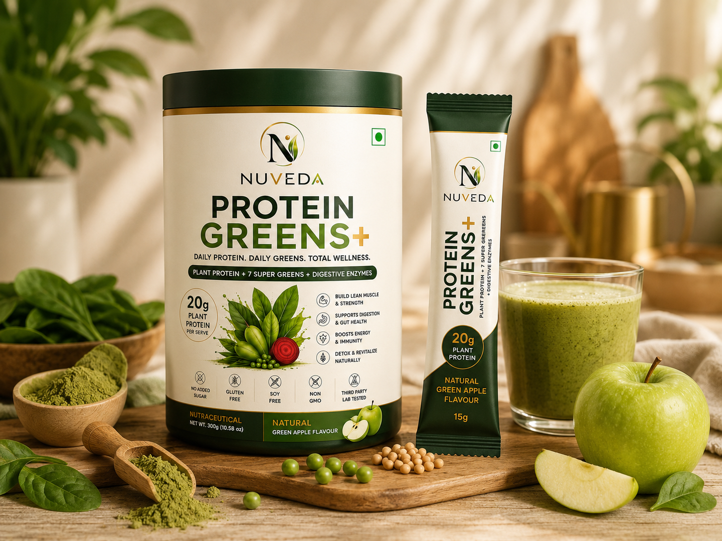 Nuveda Protein Greens+ lifestyle