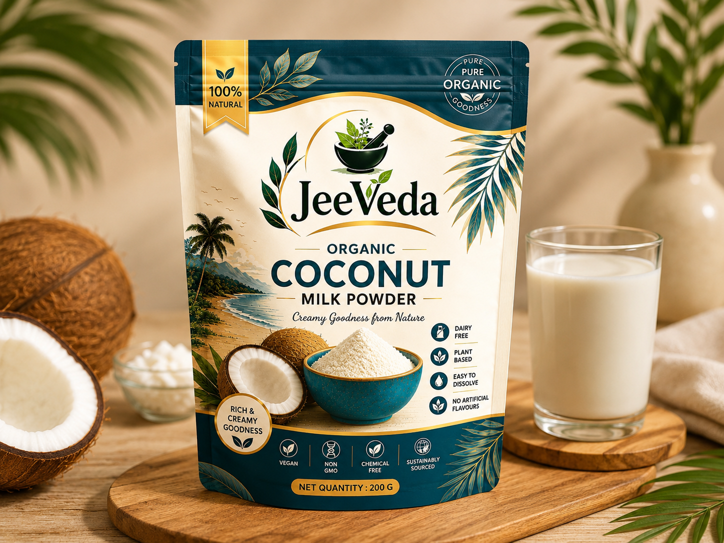 JeeVeda Coconut Milk Powder — lifestyle image