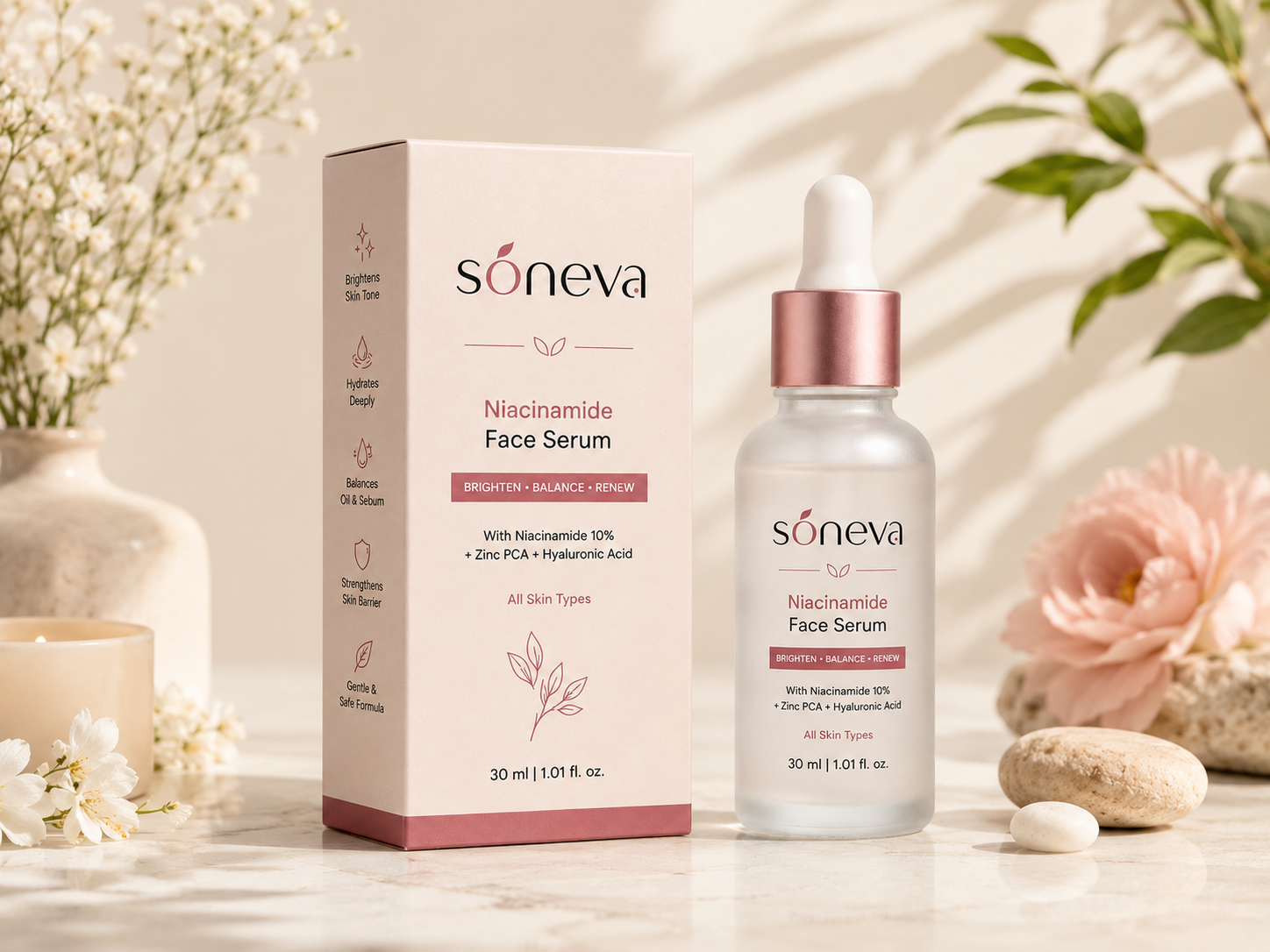 Soneva Niacinamide Face Serum lifestyle