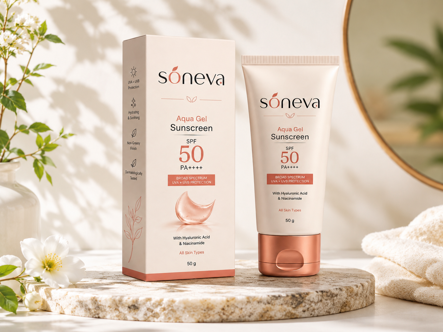 Soneva Aqua Gel Sunscreen SPF50 lifestyle