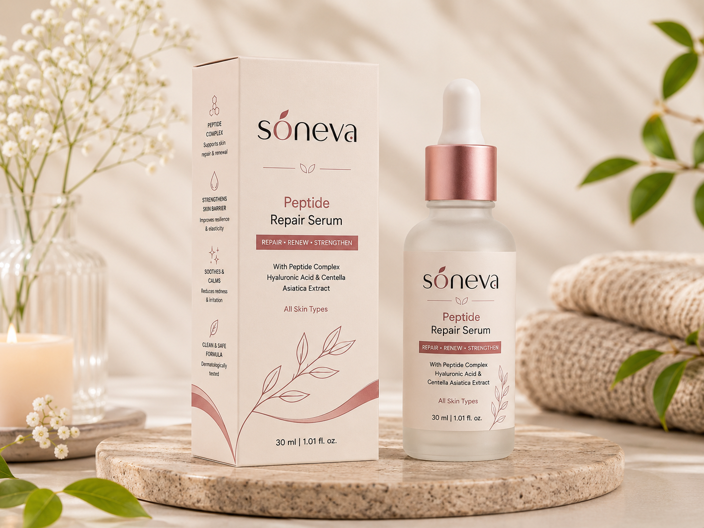 Soneva Peptide Repair Serum lifestyle